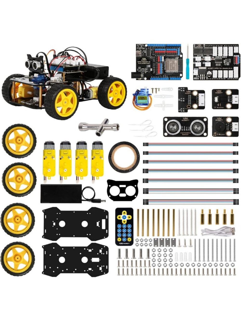 STEM Robotics Kit for Kids 8-16, Smart Coding Robot Car with App Control, Fun